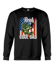Reel Cool Dad Fishing American Crewneck Sweatshirt tile