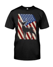 Us Flag Deer Hunting Gift Premium Fit Mens Tee tile