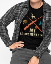 Mens Fishing Hunting Retirement Plan Vintage Retired Hunter Shirt Classic T-Shirt apparel-classic-tshirt-lifestyle-front-167