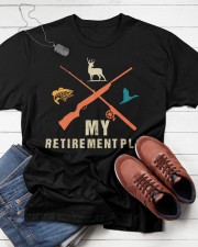 Mens Fishing Hunting Retirement Plan Vintage Retired Hunter Shirt Classic T-Shirt apparel-classic-tshirt-lifestyle-front-216