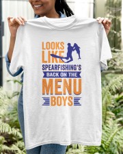 Looks Like Spearfishing’s Back On The Menu Boys Classic T-Shirt apparel-classic-tshirt-lifestyle-front-130