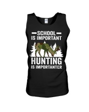 School Is Important Hunting Is Importanter Hunter Unisex Tank tile