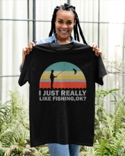 Funny I Just Really Like Fishing Ok Classic T-Shirt apparel-classic-tshirt-lifestyle-front-131
