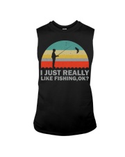 Funny I Just Really Like Fishing Ok Sleeveless Tee tile