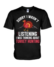Turkey Hunting Hunter Season Turkey Hunting Lover V-Neck T-Shirt tile