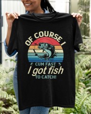 Of Course I Cum Fast I Got Fish To Catch Fishing Lover Classic Classic T-Shirt apparel-classic-tshirt-lifestyle-front-130