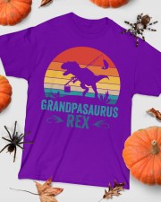 Mens Vintage Fishing Grandpasaurus Dinosaur Rex Grandpa Saurus Classic T-Shirt custom-t-shirts-classic-lifestyle-front-319