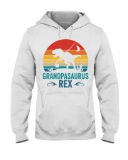 Mens Vintage Fishing Grandpasaurus Dinosaur Rex Grandpa Saurus Hooded Sweatshirt tile