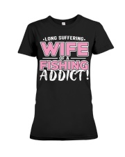 Fishing Addict Tshirt For Women Premium Fit Ladies Tee tile