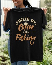 Fueled By Coffee And Fishing Deep Sea Boat Ice Fly Fishing Classic T-Shirt apparel-classic-tshirt-lifestyle-front-130