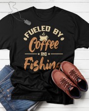 Fueled By Coffee And Fishing Deep Sea Boat Ice Fly Fishing Classic T-Shirt apparel-classic-tshirt-lifestyle-front-216