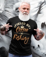 Fueled By Coffee And Fishing Deep Sea Boat Ice Fly Fishing Classic T-Shirt apparel-classic-tshirt-lifestyle-front-267