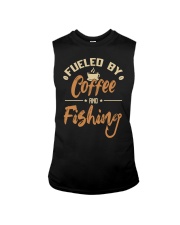 Fueled By Coffee And Fishing Deep Sea Boat Ice Fly Fishing Sleeveless Tee tile