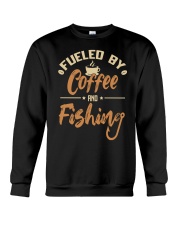 Fueled By Coffee And Fishing Deep Sea Boat Ice Fly Fishing Crewneck Sweatshirt tile