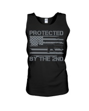 Protected By The 2Nd Amendment Pro Gun Usa Flag Unisex Tank tile