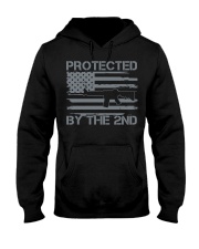 Protected By The 2Nd Amendment Pro Gun Usa Flag Hooded Sweatshirt tile