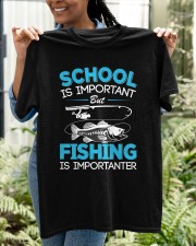Kids Fishing Shirt Youth Boys Fish Lover Teen Boys Fishing Classic T-Shirt apparel-classic-tshirt-lifestyle-front-130