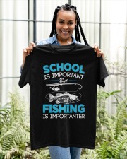 Kids Fishing Shirt Youth Boys Fish Lover Teen Boys Fishing Classic T-Shirt apparel-classic-tshirt-lifestyle-front-131