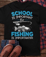 Kids Fishing Shirt Youth Boys Fish Lover Teen Boys Fishing Classic T-Shirt apparel-classic-tshirt-lifestyle-front-270