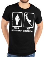 Spearfishing Your Girlfriend My Girlfriend Spearfisher Classic T-Shirt custom-t-shirts-classic-lifestyle-front-196