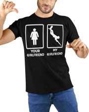 Spearfishing Your Girlfriend My Girlfriend Spearfisher Classic T-Shirt custom-t-shirts-classic-lifestyle-front-212