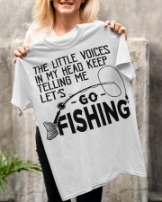 The Little Voice In My Head Keep Telling Me Lets Go Fishing Classic T-Shirt apparel-classic-tshirt-lifestyle-front-117