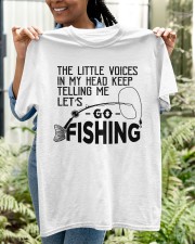 The Little Voice In My Head Keep Telling Me Lets Go Fishing Classic T-Shirt apparel-classic-tshirt-lifestyle-front-130