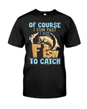 Of Course I Cum Fast I Got Fish To Catch Funny Fishing Gift Tank Top Premium Fit Mens Tee tile