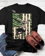 Funny Camouflage American Deer Classic T-Shirt apparel-classic-tshirt-lifestyle-front-216