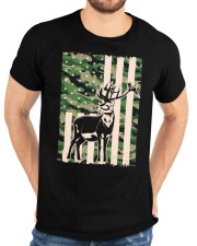 Funny Camouflage American Deer Classic T-Shirt custom-t-shirts-classic-lifestyle-front-196