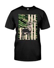 Funny Camouflage American Deer Classic T-Shirt front