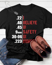 I Believe In Safety In Numbers Humor Bullet Gun Lovers Classic T-Shirt apparel-classic-tshirt-lifestyle-front-216