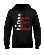 I Believe In Safety In Numbers Humor Bullet Gun Lovers Hooded Sweatshirt tile