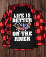 Life Is Better On The River Bass Fish Fishing Gift Classic T-Shirt apparel-classic-tshirt-lifestyle-front-162