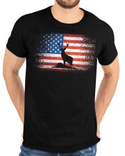 American Deer Hunter Patriotic Vintage Classic T-Shirt custom-t-shirts-classic-lifestyle-front-196