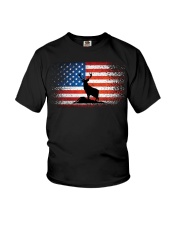 American Deer Hunter Patriotic Vintage Youth T-Shirt tile