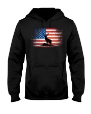 American Deer Hunter Patriotic Vintage Hooded Sweatshirt tile