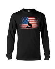 American Deer Hunter Patriotic Vintage Long Sleeve Tee tile