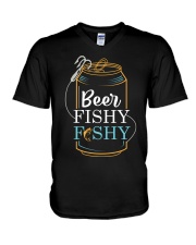 Fishing Shirt for Men - Beer Fishy V-Neck T-Shirt tile