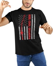 Reel Cool Grandpa Fishing American Flag Classic T-Shirt custom-t-shirts-classic-lifestyle-front-212