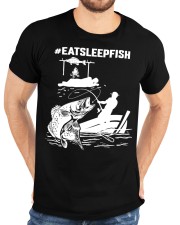 Eat Sleep Fish Hashtag Fishing Classic T-Shirt custom-t-shirts-classic-lifestyle-front-196