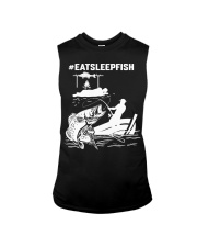 Eat Sleep Fish Hashtag Fishing Sleeveless Tee tile