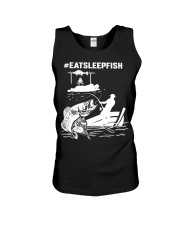 Eat Sleep Fish Hashtag Fishing Unisex Tank tile