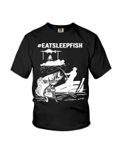 Eat Sleep Fish Hashtag Fishing Youth T-Shirt tile