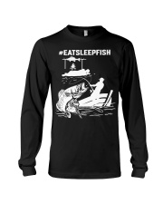 Eat Sleep Fish Hashtag Fishing Long Sleeve Tee tile