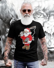 Xmas Santa Funny Cute Fishing Christmas Classic T-Shirt apparel-classic-tshirt-lifestyle-front-268