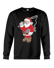 Xmas Santa Funny Cute Fishing Christmas Crewneck Sweatshirt tile