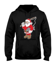 Xmas Santa Funny Cute Fishing Christmas Hooded Sweatshirt tile