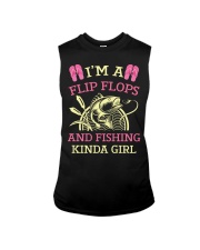 Im A Flip Flops And Fishing Kinda Girl Funny Sleeveless Tee tile