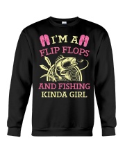 Im A Flip Flops And Fishing Kinda Girl Funny Crewneck Sweatshirt tile